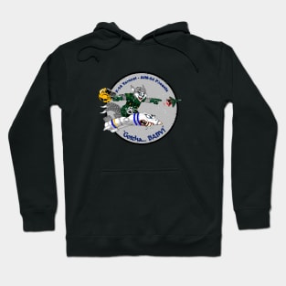 F-14 Tomcat - AIM-54 Phoenix Gotcha... BABY! - Grey Grunge Style Hoodie